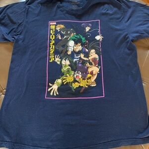 My‎ Hero Funimation Academia Navy Blue T Shirt